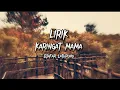Download Lagu Lirik Rasa hati mau menangis ( Karingat mama - Djafar Latupono ) cover Marthen