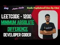 Minimum Absolute Difference LeetCode 1200 Sorting Java Code Developer Coder
