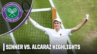 No 1 Jannik Sinner vs No 2 Carlos Alcaraz Men s Final FULL HIGHLIGHTS 2025 Wimbledon