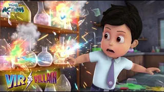 Vir The Robot Boy | School Lab Mein Bada Blast | Vir Vs Villain Compilation | Wow Action
