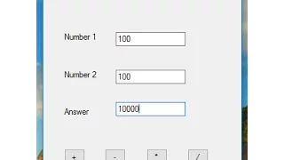 How to create calculator in Visual Studio 2008