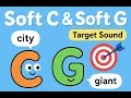 Soft C Soft G Sounds for Kids Easy Phonics Lesson with Word Examples