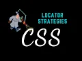 2 Element Locator Strategy using CSS - Write Dynamic CSS Selectors