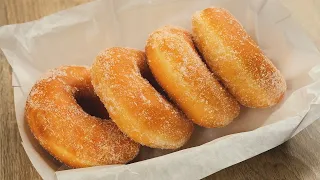 أنجح وأخف وصفة دونتس في البيت بمكونات بسيطة وطريقة سهلة Donut Recipe 