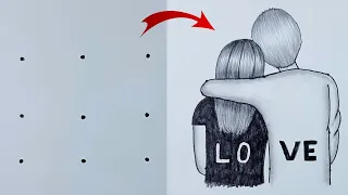 رسم سهل بالنقاط خطوة بخطوة تعلم الرسم بالنقاط رسم بالنقاط للمبتدئين 