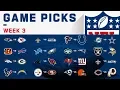 Week 3 NFL Game Picks