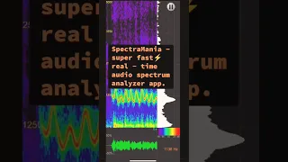 SpectraMania - Real Time Spectrum Analyzer App for iOS Sound Visualization Software
