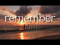Download Lagu Uru『remember』【歌詞動画】