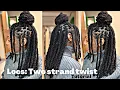 Locs Two Strand Twists Tutorial and Style Idea