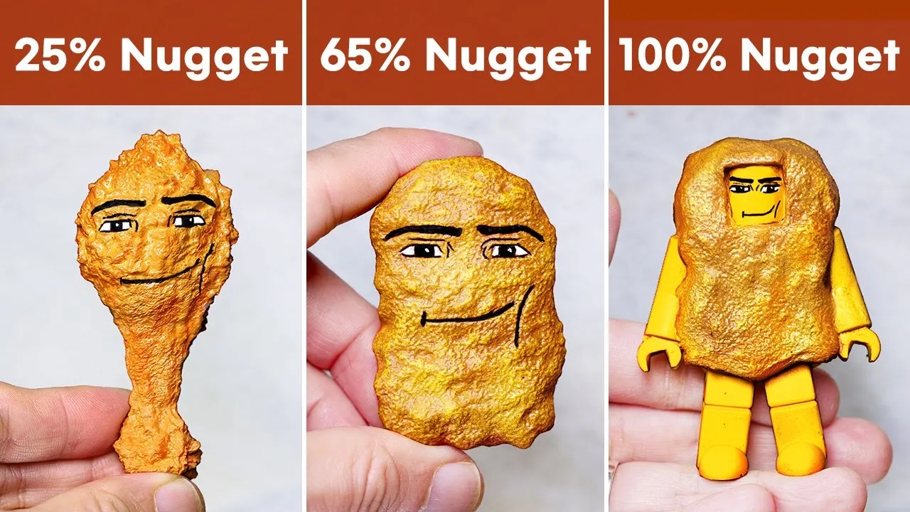 Making Gegagedigedagedago Nugget Meme Sculptures Timelapse Roblox