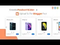 Learn How To Create A Product Slider And Upload To The Blogger Website - HTML Tutorial