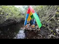 Download Lagu A Day Survival Shelter on Water | Camping \u0026 Cooking with My Dog!