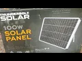 THUNDERBOLT SOLAR 100 - Watt Monocrystalline Solar Panel from Harbor Freight