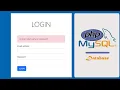 Secure Login system using PHP with MYSQL database
