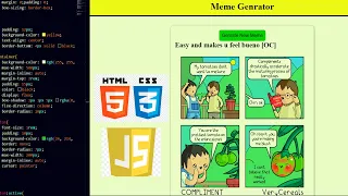 How To Build Your Own Meme Generator Web with HTML CSS JavaScript Easy Tutorial