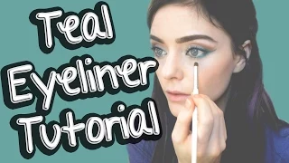 Ashe Maree Teal Eyeliner Tutorial Ma-bob