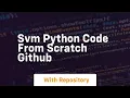 svm python code from scratch github