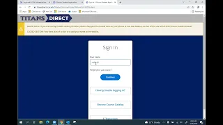CCM Logging on to Titans Direct