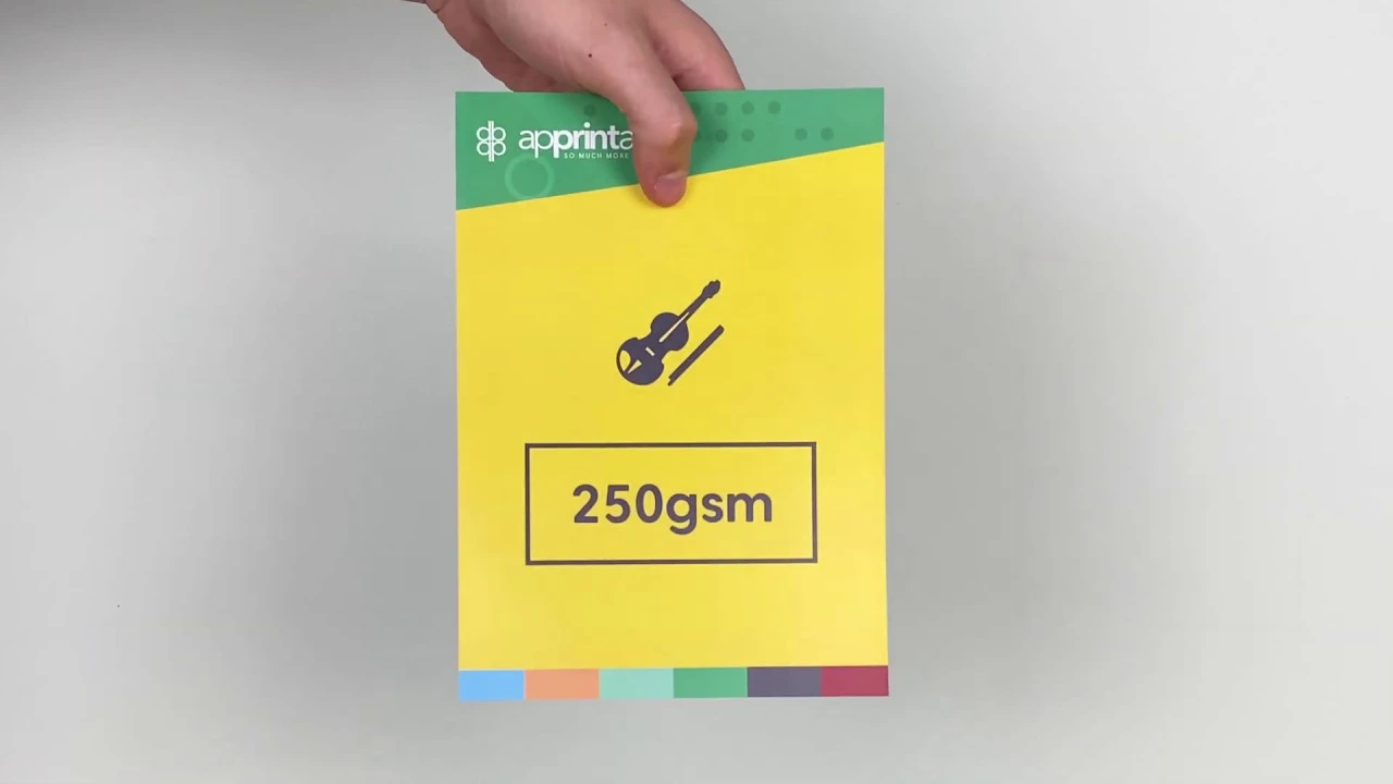 250 GSM paper weight video