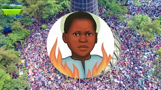 karoli lwanga bamutwitse bahereye ku birenge mumubabaze turebe ko imana yiringiye imukiza 