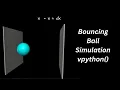 How to make Bouncing Ball Simulation vpython 10
