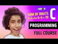 C Program to find Sum of Digits of a Number C Programming for Beginners C Language Tutorial