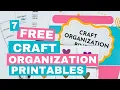7 FREE Printables to Keep Your Crafts Organized