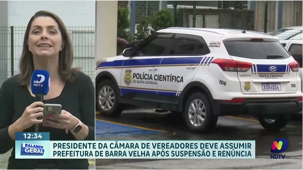 Mudanças políticas em Barra Velha: presidente da Câmara assume cargo de prefeito