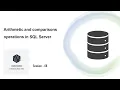Arithmetic Comparison Operators SQL Server