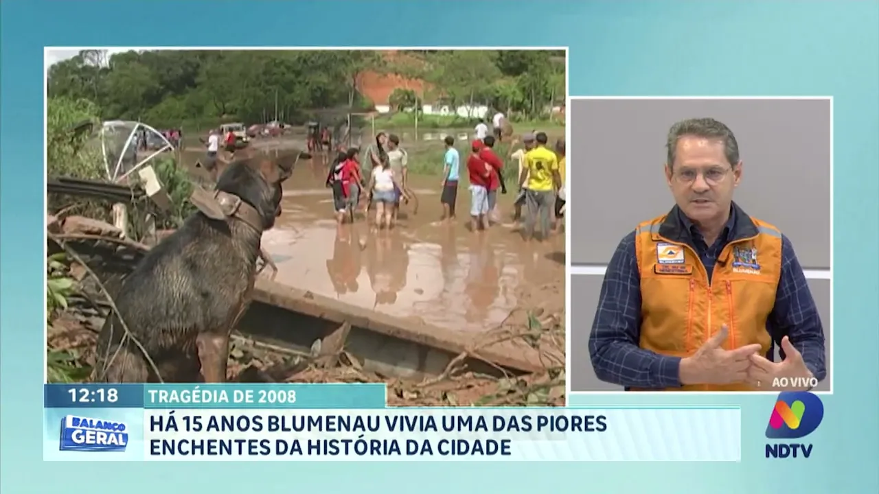 Há 15 anos Blumenau vivia uma das piores enchentes da história da cidade