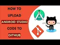 How To Upload Android Studio Code To GITHUB Github Android Studio Tutorial For Beginners