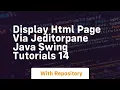 Display html page via jeditorpane java swing tutorials 14