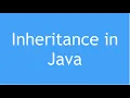 Java Tutorial Inheritance in Java