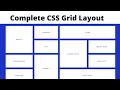 Complete CSS Grids Layout in 30 minutes Hindi and English