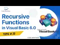 RECURSION in Visual Basic 6 0 Recursive Function in Visual Basic 6 0
