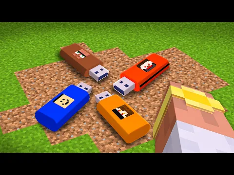 Video Thumbnail: I Found Youtuber's Secret USB Pendrive in Minecraft..