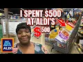 SATURDAY MORNING GROCERY SHOPPING AT ALDI