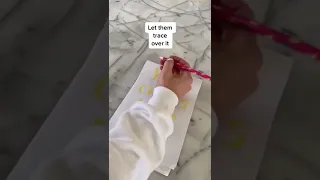 Teach your child to write their name with this simple practice set up