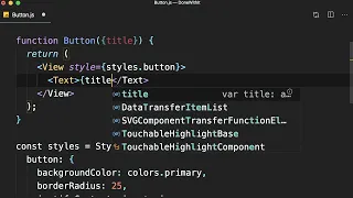 React Native Fundamentals - Building the button component By Mosh Hamedani