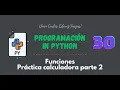 30 Curso Python Funciones Practica Calculadora 2
