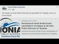 Ionia Public Schools closed for bomb threat