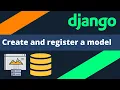 Create and register a simple model in Django
