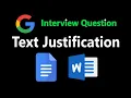 Text Justification - Leetcode 68