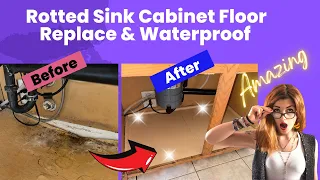 Rotted Sink Cabinet Floor How to Replace