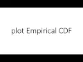 plot Empirical CDF through statsmodels