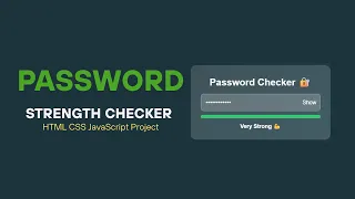 Build a Real-Time Password Strength Checker JavaScript Full Tutorial