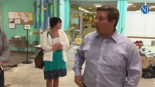 U S Rep Ron DeSantis tours Volusia County Regional Library in Daytona Beach