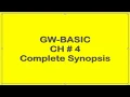 Ch 4 GW-BASIC BISE Lahore Array chapter gw basic 10th clas computer overview of array chapter