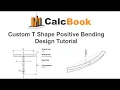 CalcBook Custom T Shape Positive Bending Design Tutorial - AISC 360