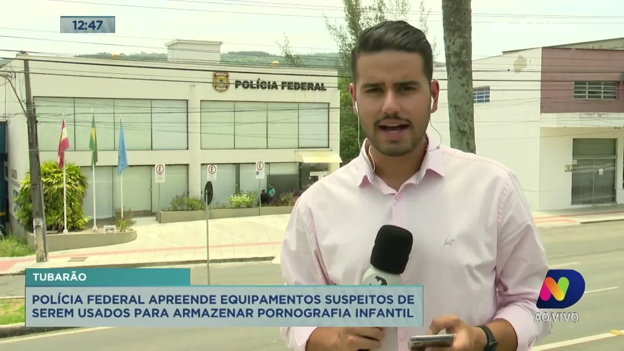 PF apreende equipamentos suspeitos de serem usados para armazenar pornografia infantil em Tubarão